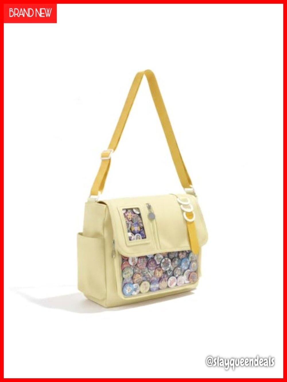 Ita Bag Crossbody Nylon Mesh Insert Pin Display Kawaii Anime Messenger